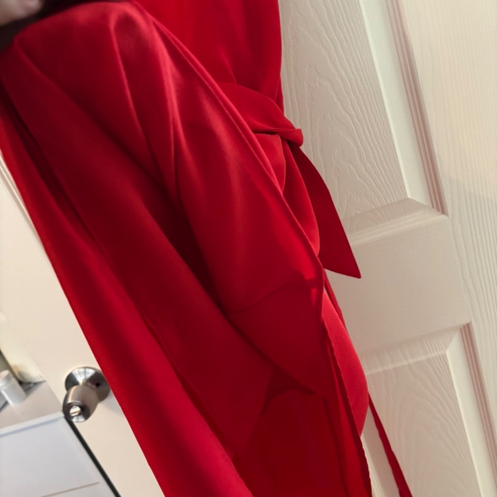Adelyn Rae, Red Asymmetrical Dress, Size Large - Picture 4 of 8